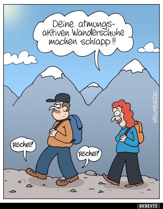 Deine atmungsaktiven Wanderschuhe machen.. - Lustige Bilder | DEBESTE.de