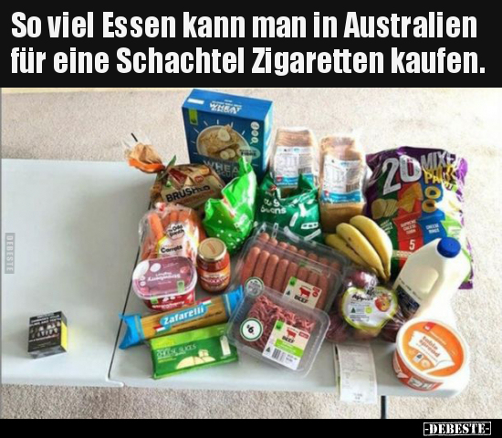So viel Essen kann man in Australien für eine Schachtel.. - Lustige Bilder | DEBESTE.de