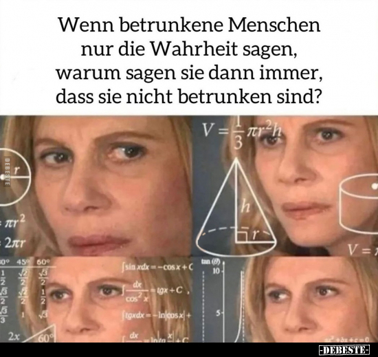 Wenn betrunkene Menschen nur die Wahrheit sagen, warum.. - Lustige Bilder | DEBESTE.de