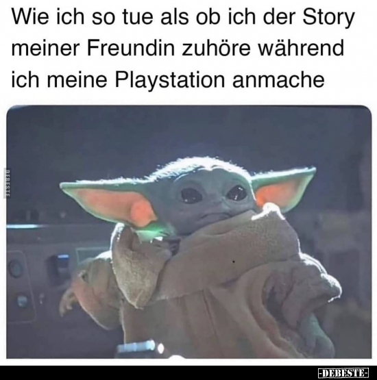 Wie ich so tue als ob ich der Story meiner Freundin zuhöre..