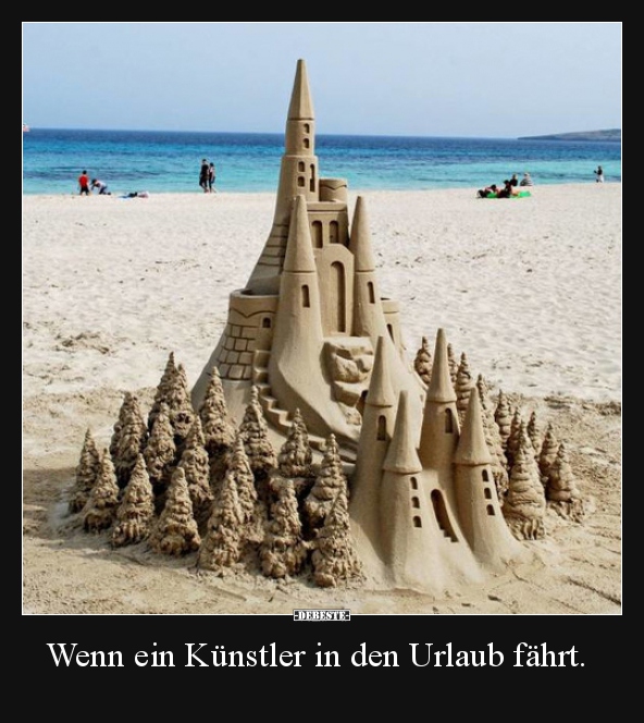 Wenn ein Künstler in den Urlaub fährt... - Lustige Bilder | DEBESTE.de