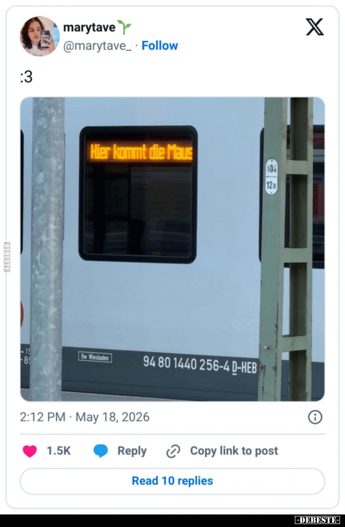 :3 - Hier kommt die Maus.