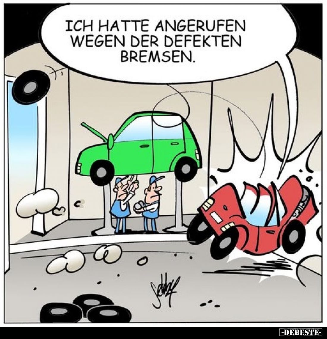 Ich hatte angerufen wegen der defekten Bremsen.. - Lustige Bilder | DEBESTE.de