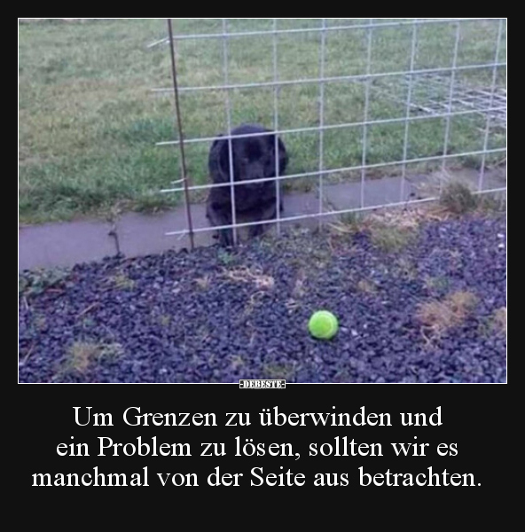 Um Grenzen zu überwinden und ein Problem zu lösen..