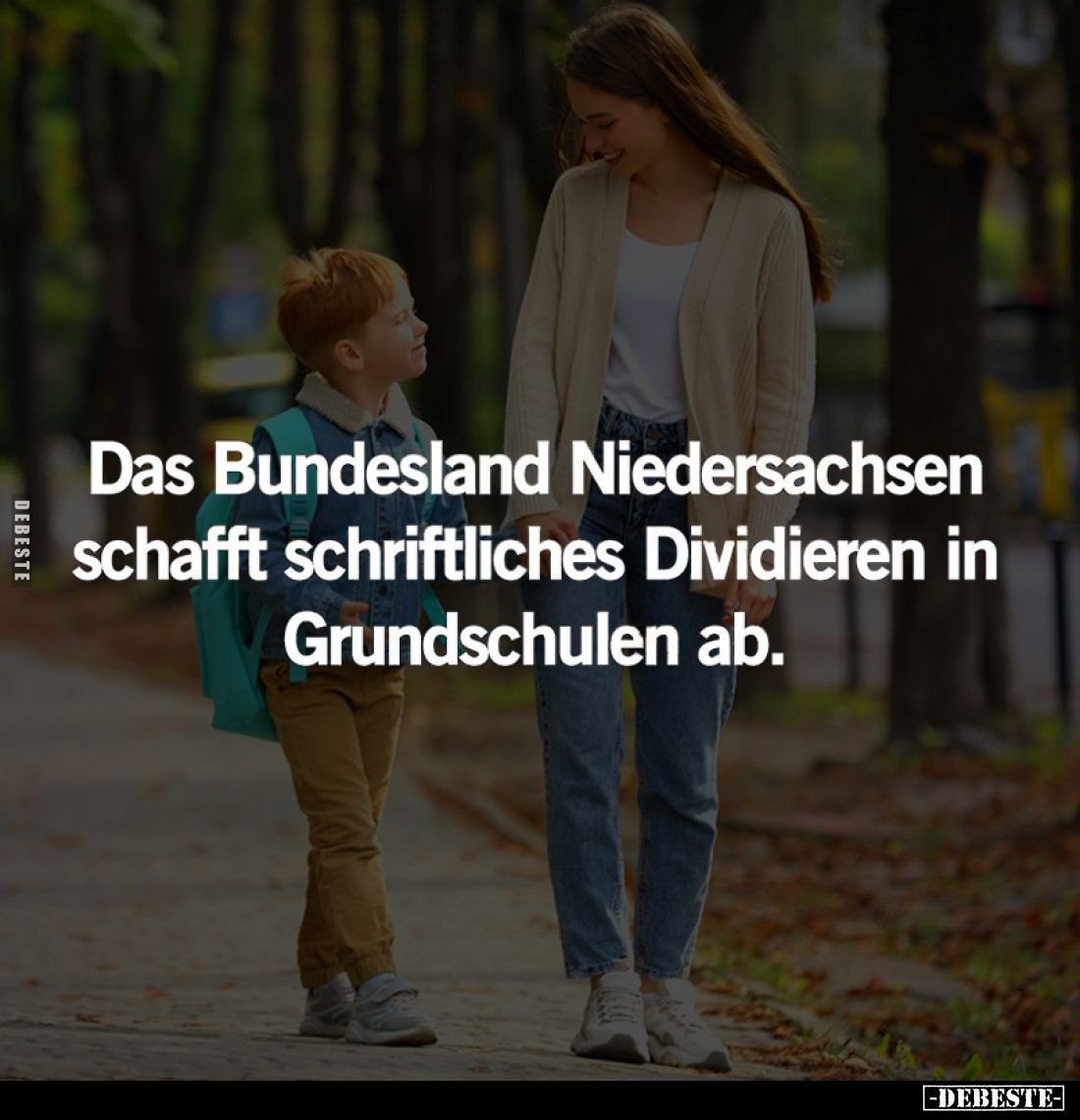 Das Bundesland Niedersachsen schafft schriftliches Dividieren in Grundschulen ab.