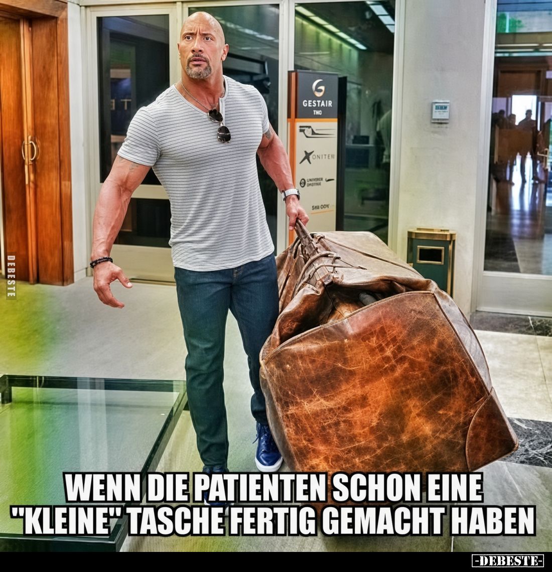 Wenn die Patienten schon eine
"kleine" Tasche fertig gemacht haben.
