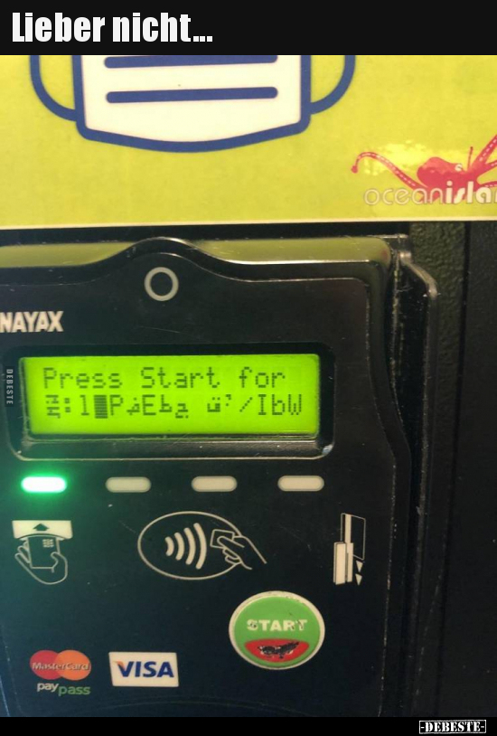 Lieber nicht...