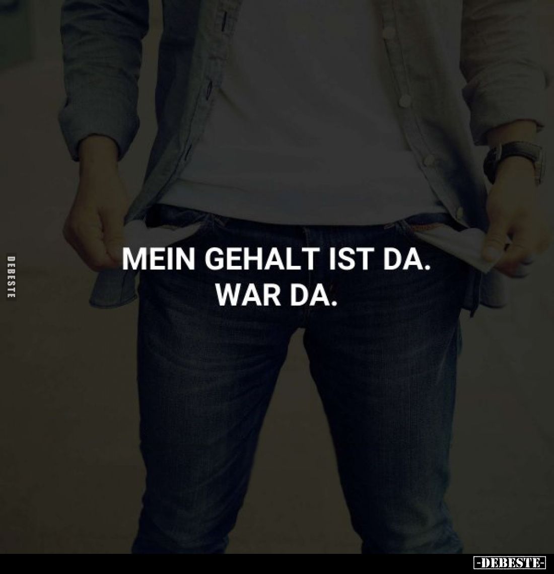 Mein Gehalt ist da. War da.