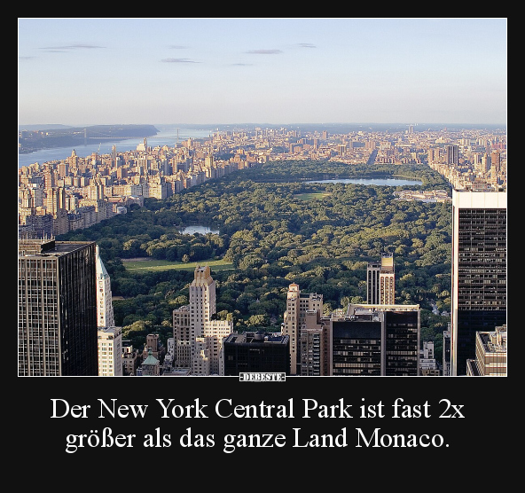 Der New York Central Park ist fast 2x größer als das ganze.. - Lustige Bilder | DEBESTE.de