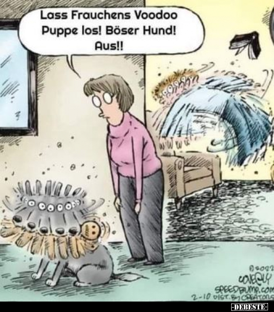 Loss Frauchens Voodoo Puppe los! Böser Hund! Aus!!.. - Lustige Bilder | DEBESTE.de