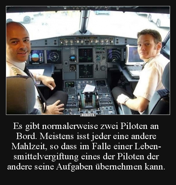 Es gibt normalerweise zwei Piloten an Bord... - Lustige Bilder | DEBESTE.de