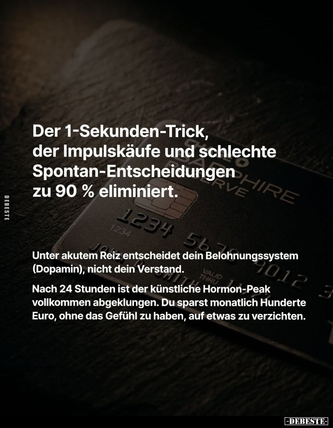 Der 1-Sekunden-Trick, der Impulskäufe und schlechte Spontan-Entscheidungen zu 90% eliminiert. - Unter akutem Reiz entscheidet...