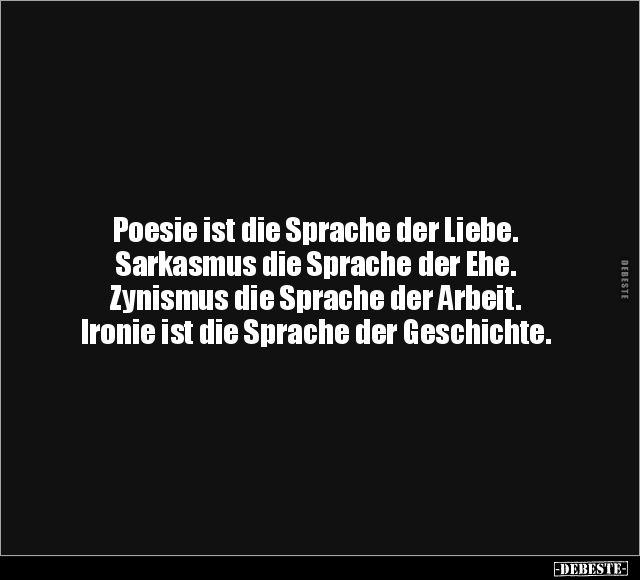 Poesie ist die Sprache der Liebe.. - Lustige Bilder | DEBESTE.de