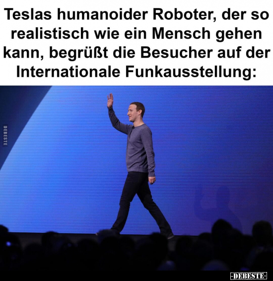 Teslas humanoider Roboter, der so realistisch wie ein.. - Lustige Bilder | DEBESTE.de