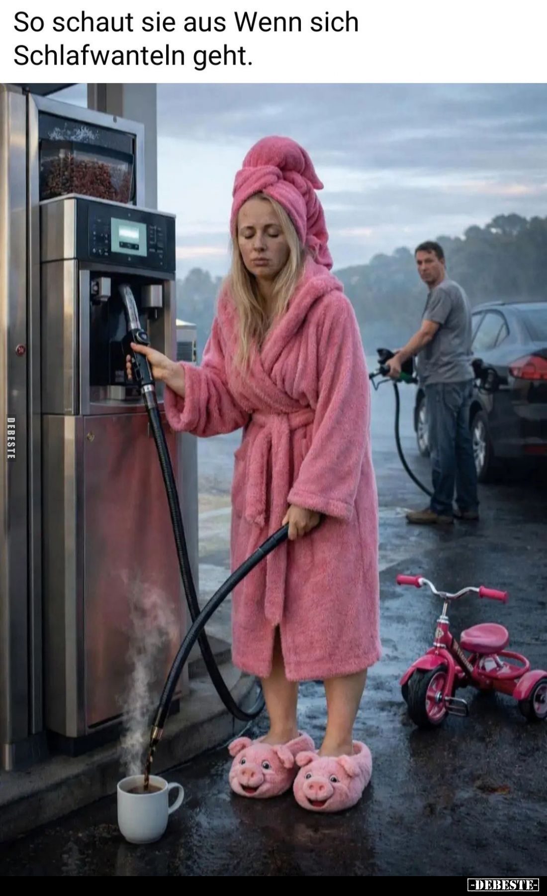 So schaut sie aus, wenn sich Schlafwanteln geht.