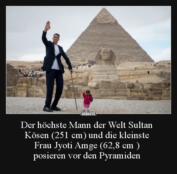 Der höchste Mann der Welt Sultan Kösen (251 cm) und die.. - Lustige Bilder | DEBESTE.de