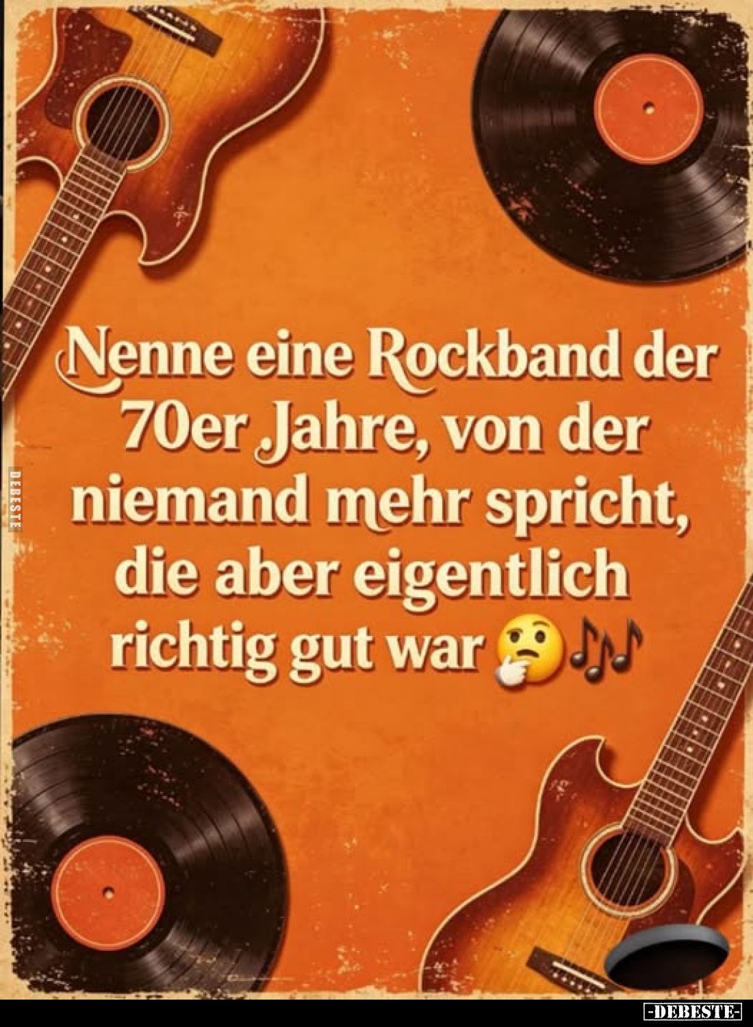 Nenne eine Rockband der 70er Jahre, von der niemand mehr spricht, die aber eigentlich richtig gut war