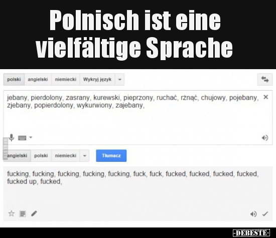 Polnisch ist eine vielfältige Sprache.. - Lustige Bilder | DEBESTE.de
