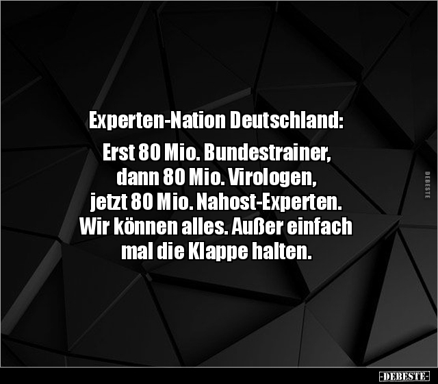 Experten-Nation Deutschland: Erst 80 Mio. Bundestrainer.. - Lustige Bilder | DEBESTE.de