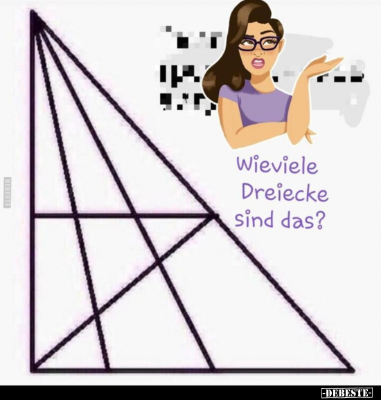 Wieviele Dreiecke sind das?.. - Lustige Bilder | DEBESTE.de