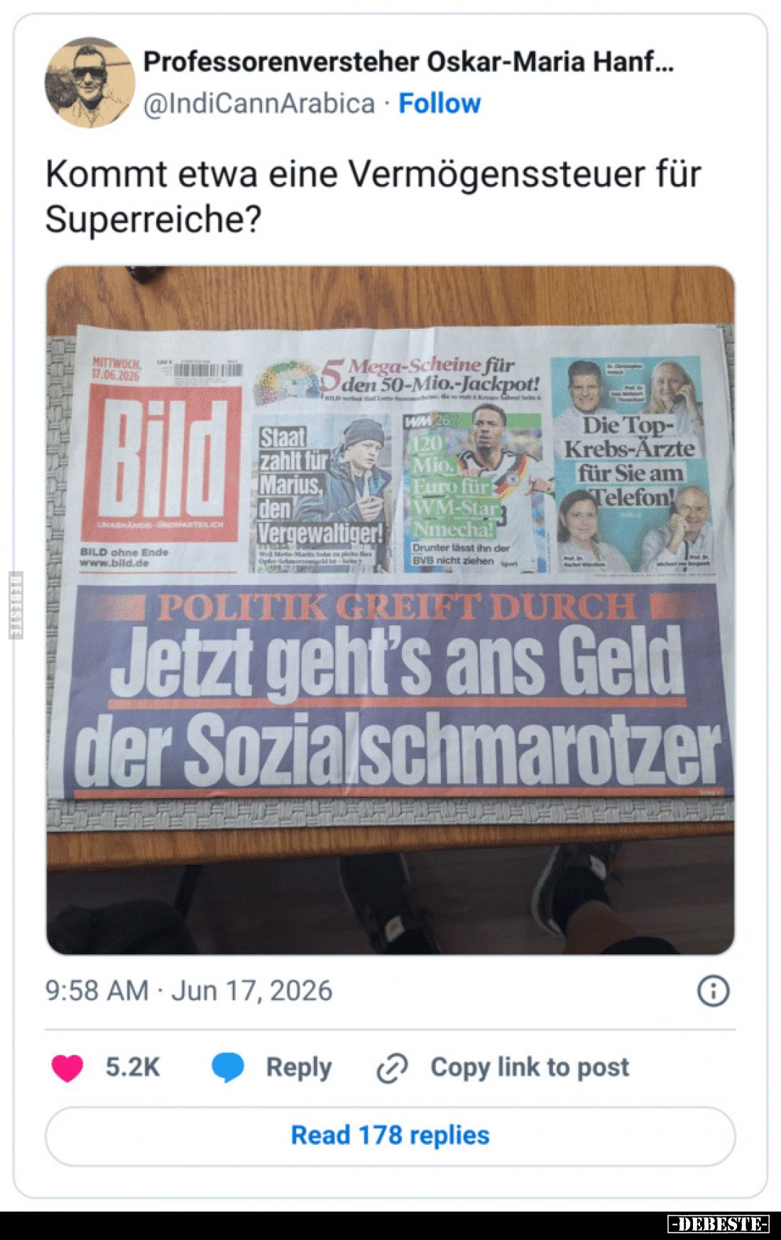 Kommt etwa eine Vermögenssteuer für Superreiche?.. - Lustige Bilder | DEBESTE.de