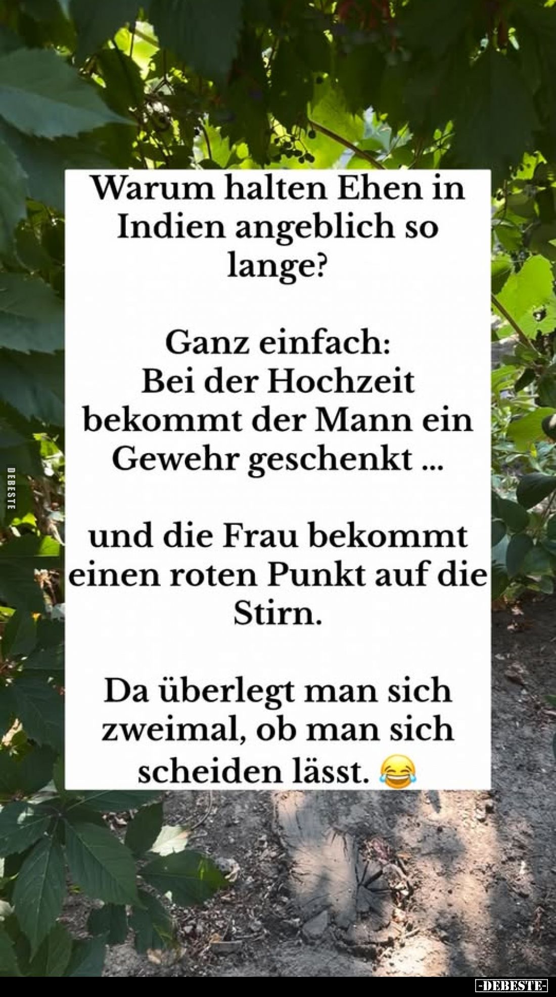 Warum halten Ehen in Indien angeblich so lange?.. - Lustige Bilder | DEBESTE.de