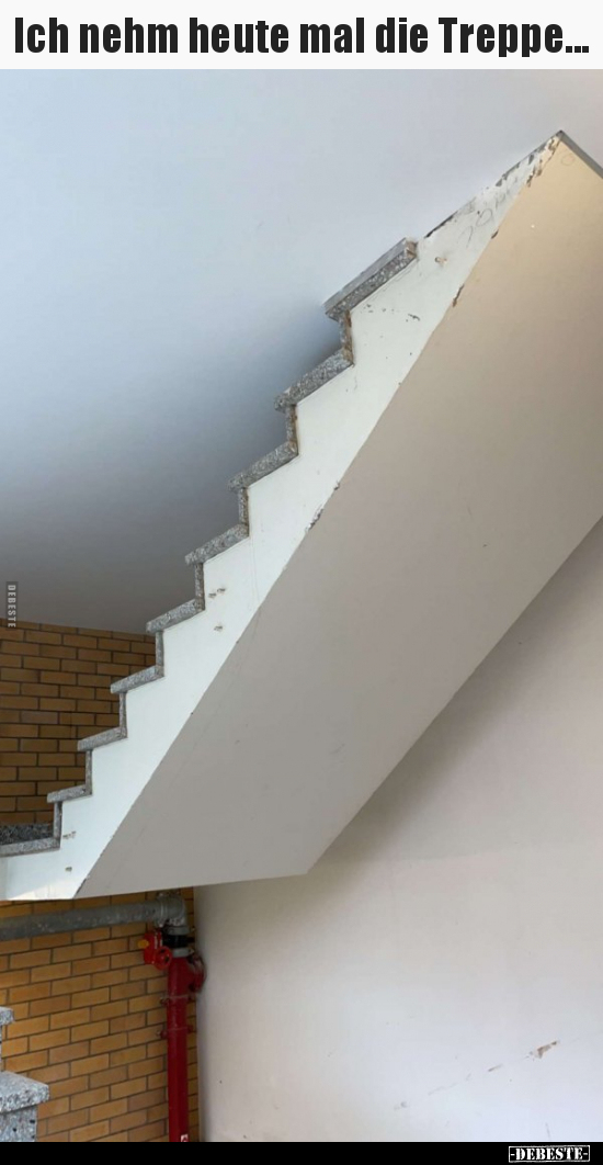 Ich nehm heute mal die Treppe... - Lustige Bilder | DEBESTE.de