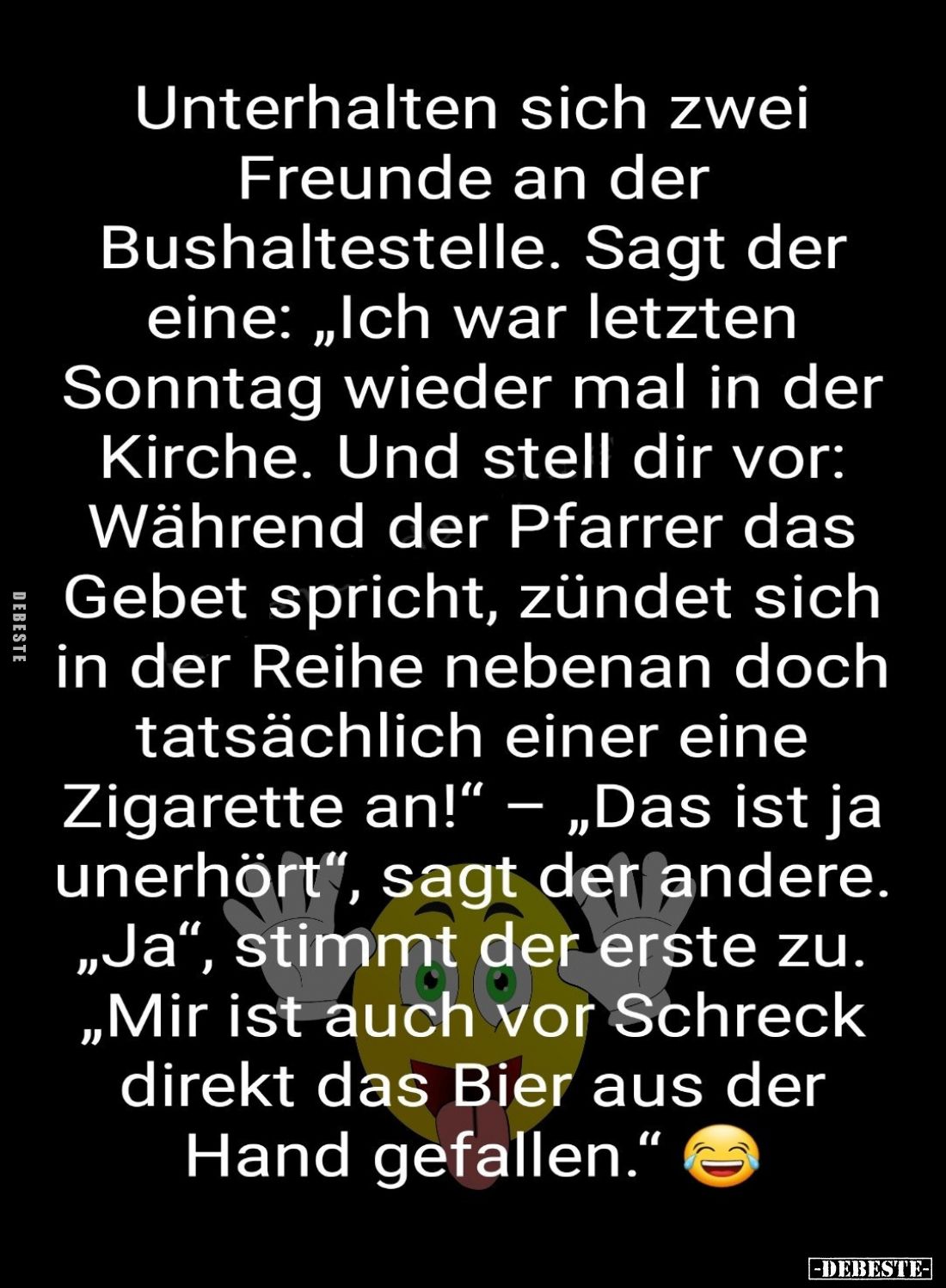 Unterhalten sich zwei Freunde an der Bushaltestelle... - Lustige Bilder | DEBESTE.de