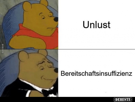 Unlust / Bereitschaftsinsufﬁzienz.. - Lustige Bilder | DEBESTE.de