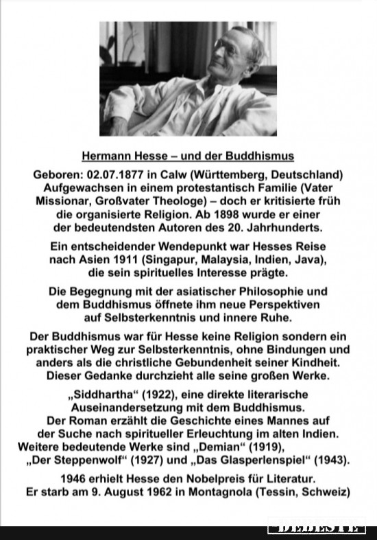 Hermann Hesse - und Budhismus.jpg - Lustige Bilder | DEBESTE.de