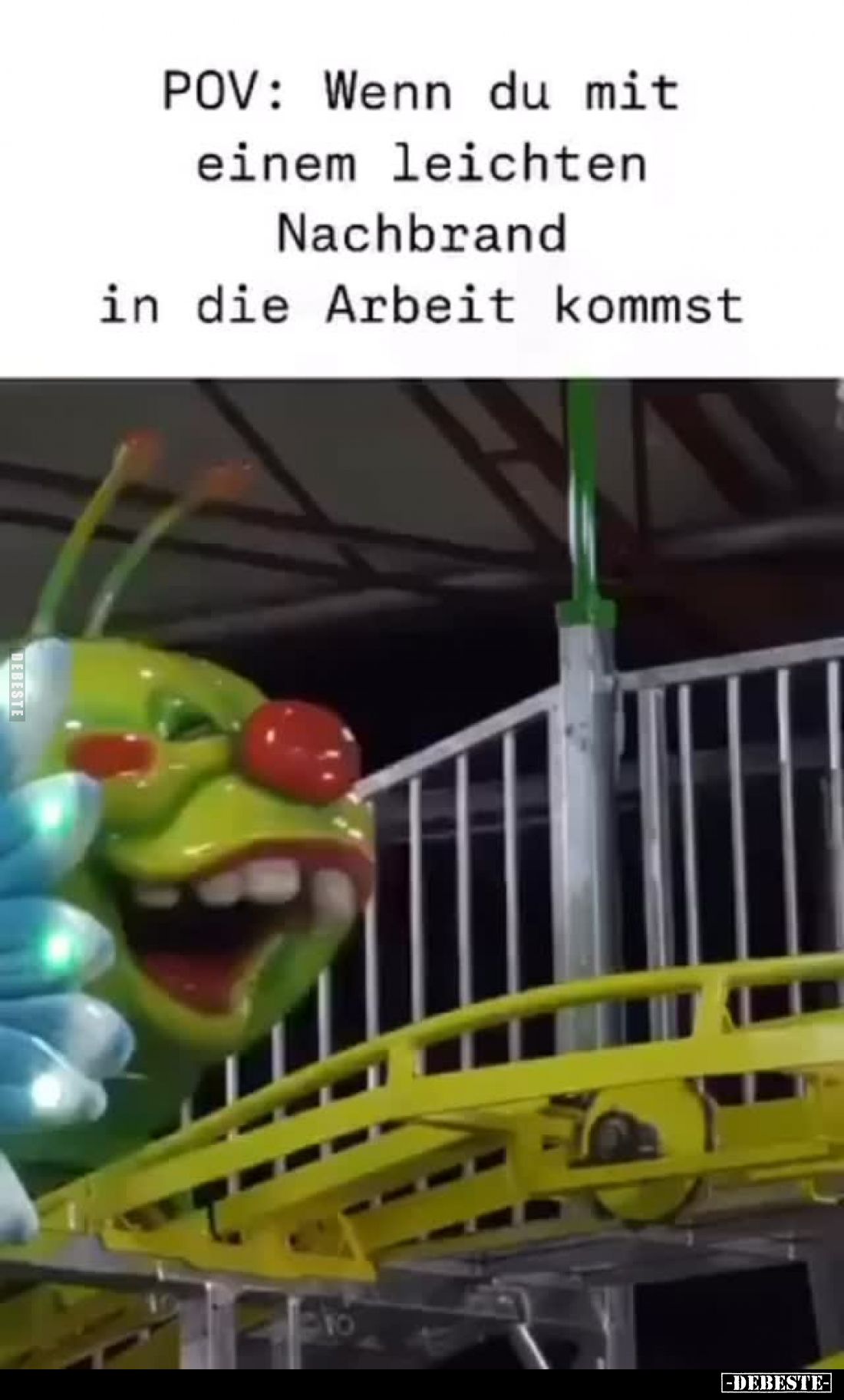 POV: Wenn du mit einem leichten Nachbrand in die Arbeit kommst.