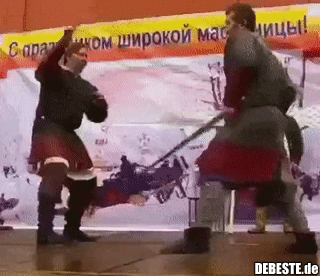 Bühnenreifer Abgang...