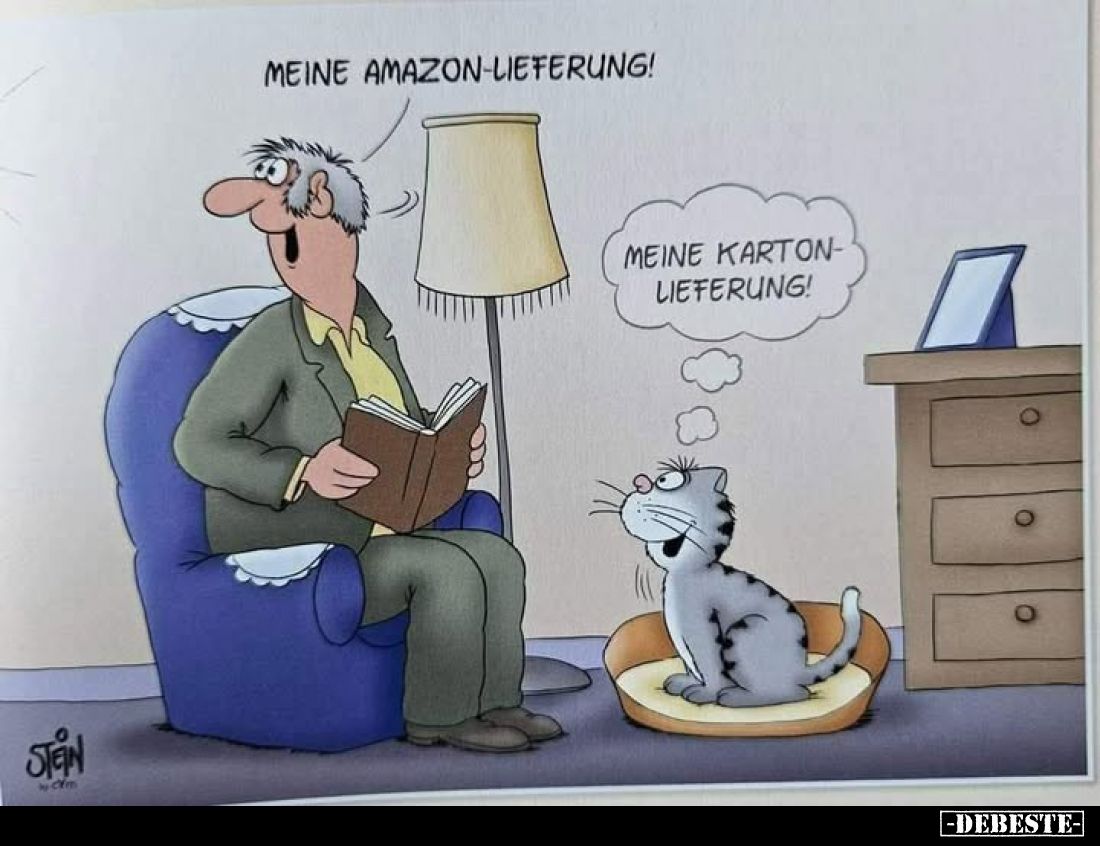 Meine Amazon-Lieferung!
Meine Karton-Lieferung!