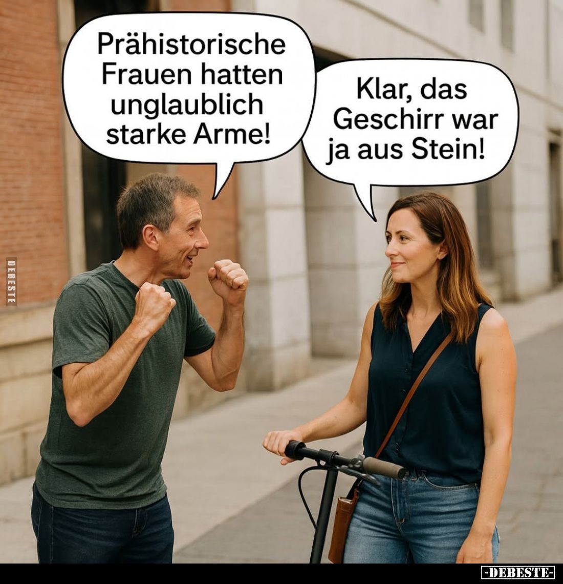 Prähistorische Frauen hatten unglaublich starke Arme!
Klar, das Geschirr war ja aus Stein!