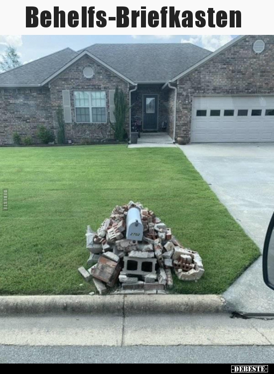 Behelfs-Briefkasten..