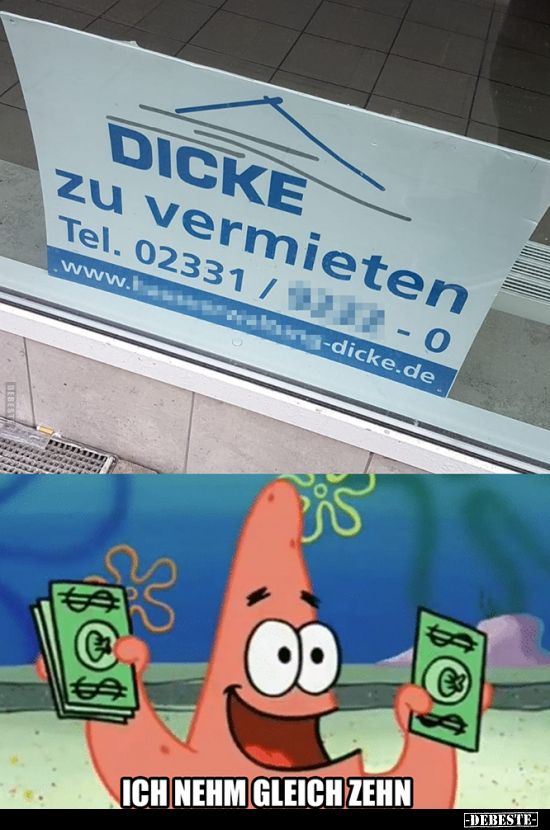 Dicke zu vermieten.. - Lustige Bilder | DEBESTE.de