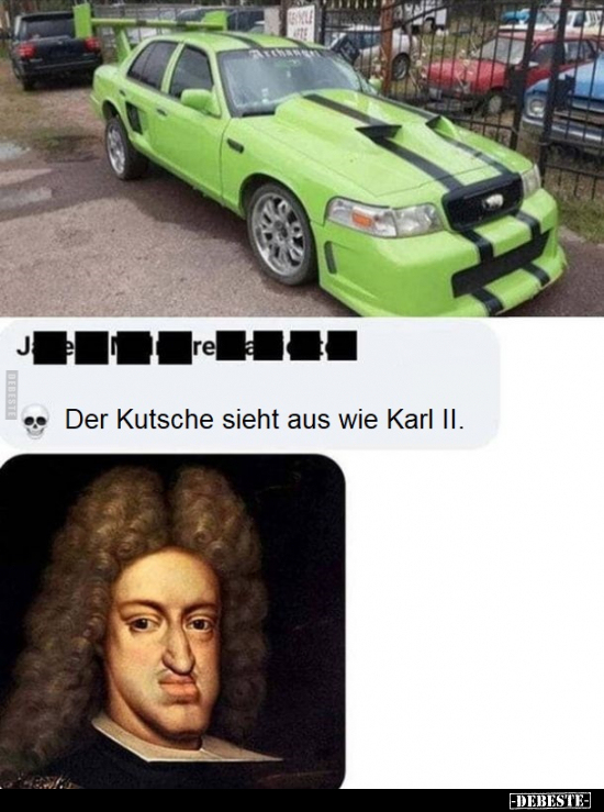 Der Kutsche sieht aus wie Karl II... - Lustige Bilder | DEBESTE.de