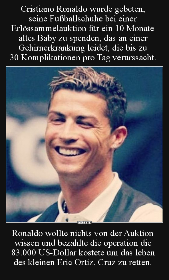 Cristiano Ronaldo wurde gebeten, seine Fußballschuhe bei.. - Lustige Bilder | DEBESTE.de