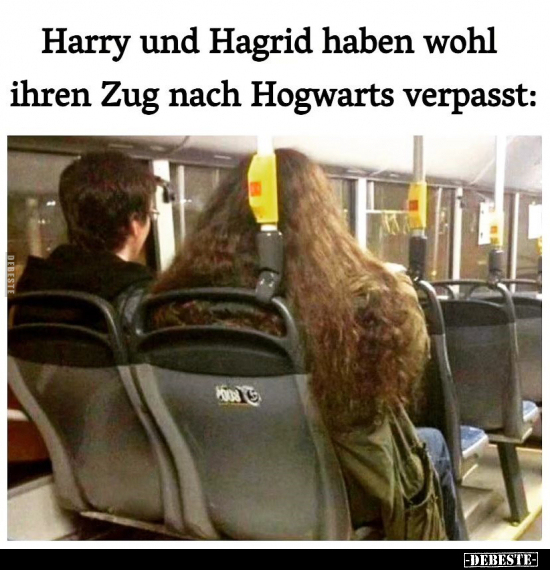 Harry und Hagrid haben wohl ihren Zug nach Hogwarts verpasst.. - Lustige Bilder | DEBESTE.de