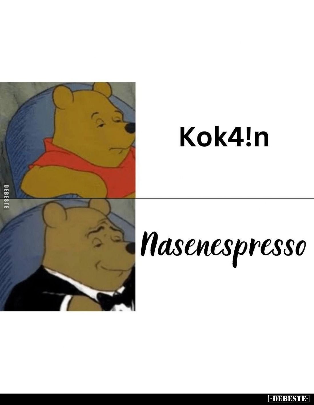 Kokain vs Nasenespresso.