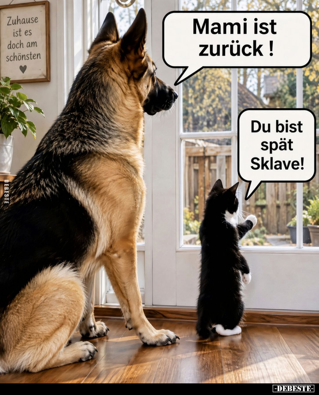 Mami ist zurück! -
Du bist spät Sklave!