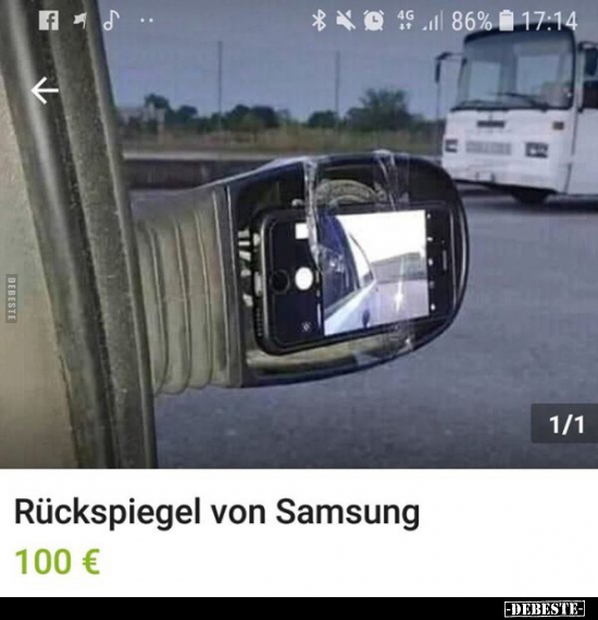 Rückspiegel von Samsung zu verkaufen.. - Lustige Bilder | DEBESTE.de