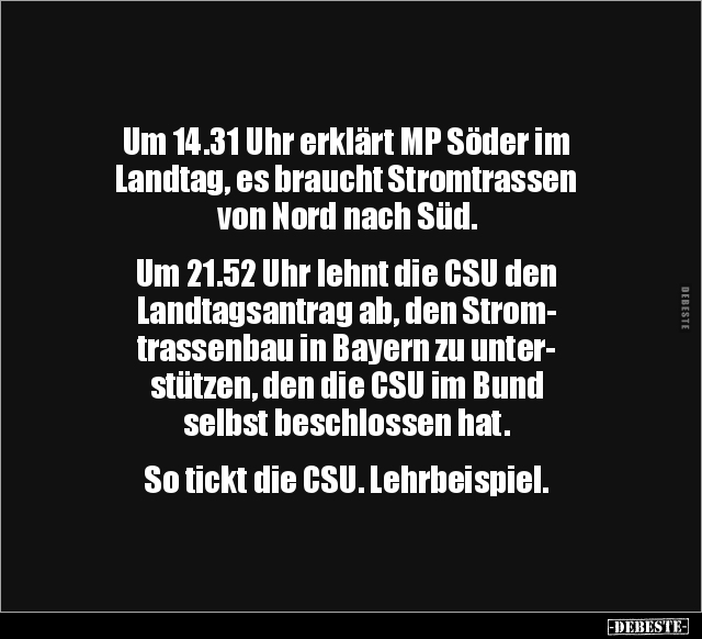 Um 14.31 Uhr erklärt MP Söder im Landtag, es braucht.. - Lustige Bilder | DEBESTE.de