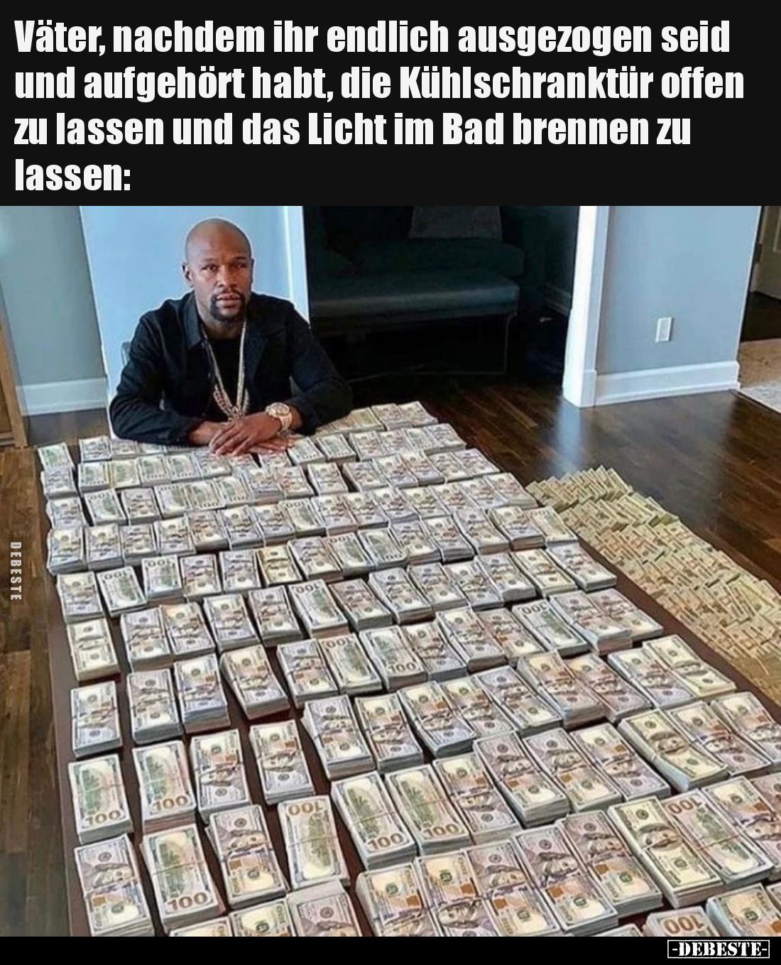 Väter, nachdem ihr endlich ausgezogen seid und aufgehört habt, die Kühlschranktür offen zu lassen und das Licht im Bad brenne...