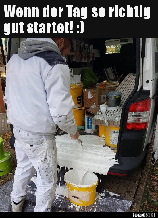 Wenn der Tag so richtig gut startet! :)
