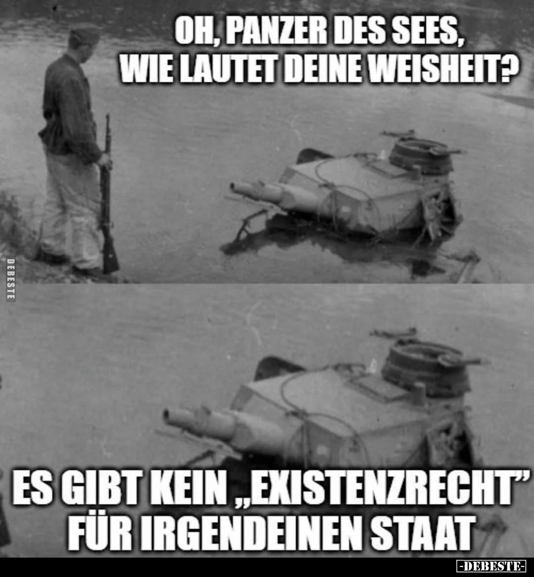 Oh, Panzer des Sees, wie lautet deine Weisheit?.. - Lustige Bilder | DEBESTE.de