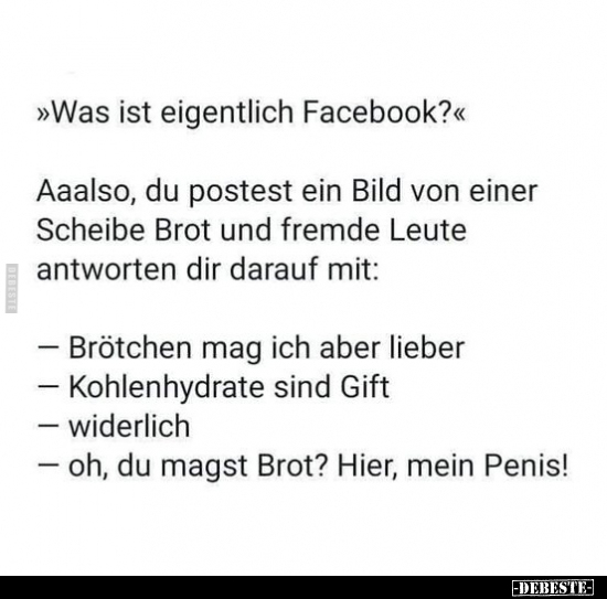 Was ist eigentlich Facebook?.. - Lustige Bilder | DEBESTE.de