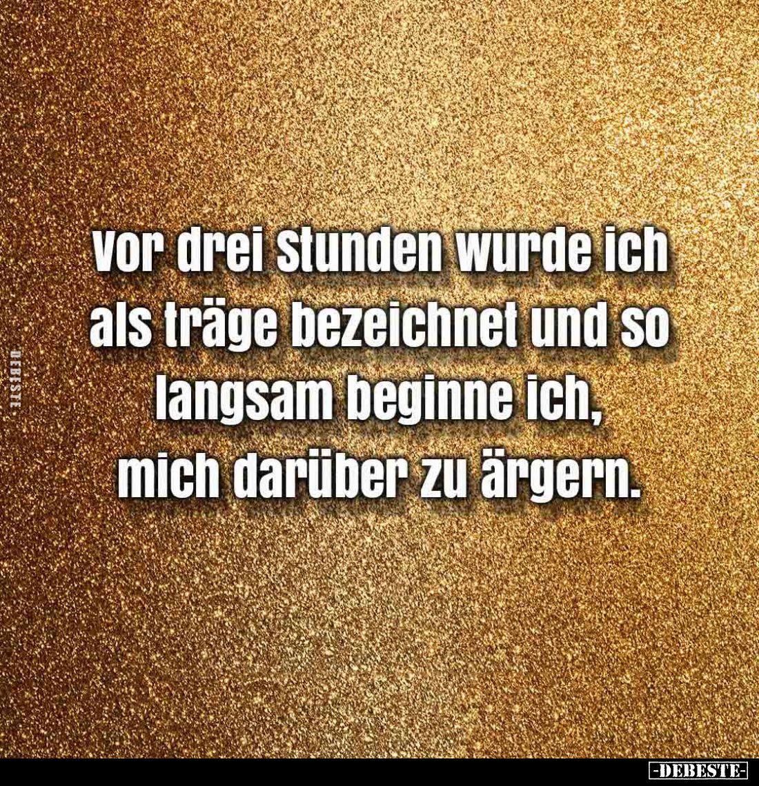 Vor drei stunden wurde ich als träge bezeichnet... - Lustige Bilder | DEBESTE.de