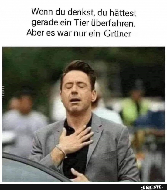 Wenn du denkst, du hättest geraderein Tier überfahren..