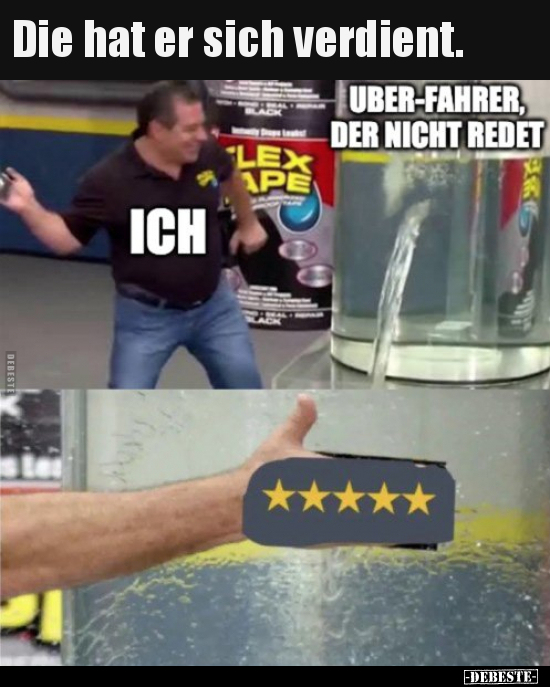 Die hat er sich verdient...